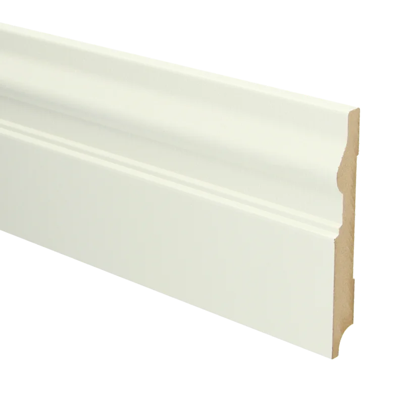 Koop Online MDF Renaissance Plint 120x15 RAL 9010 Zuiver Wit 16066